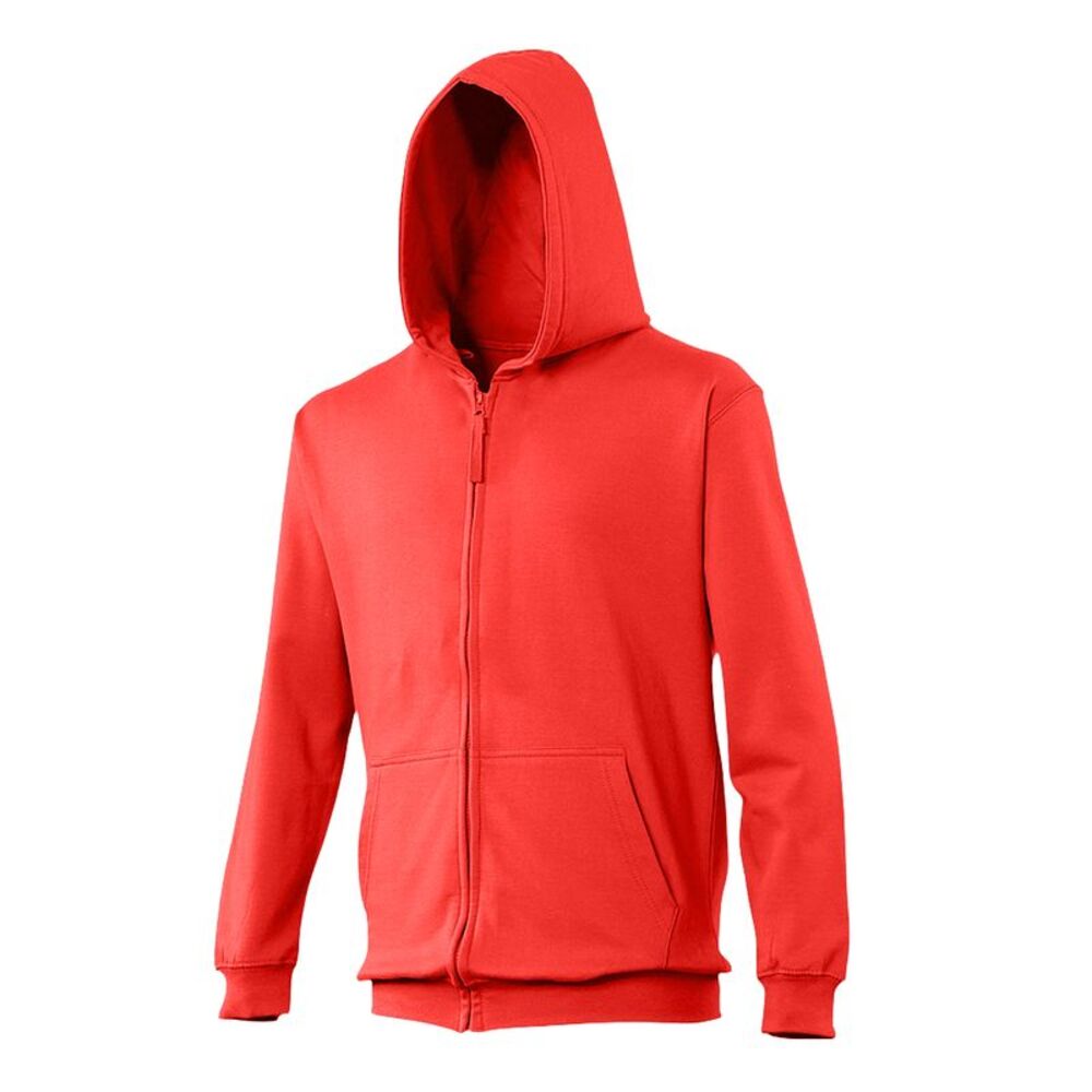 Awdis Kids Unisex  Sweatshirt/Hoodie/Zoodie / Fire Red